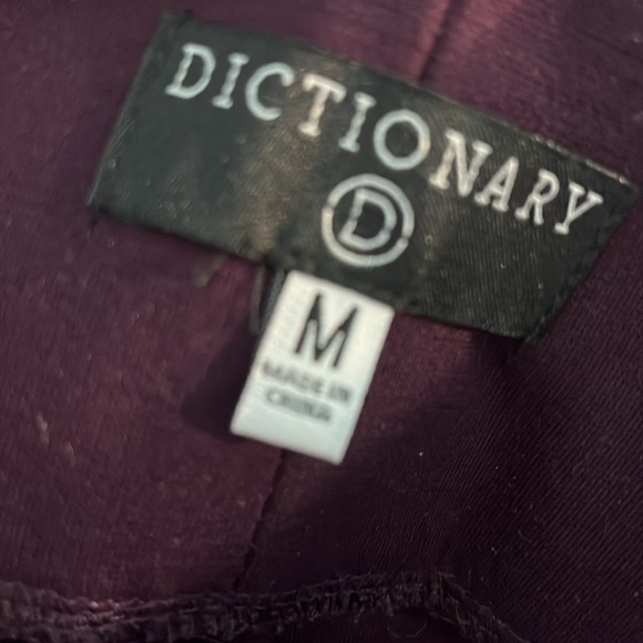 Stitch Fix I Dictionary Catriana Ponte Skinny Pants Dark Purple Size Medium - Picture 8 of 10